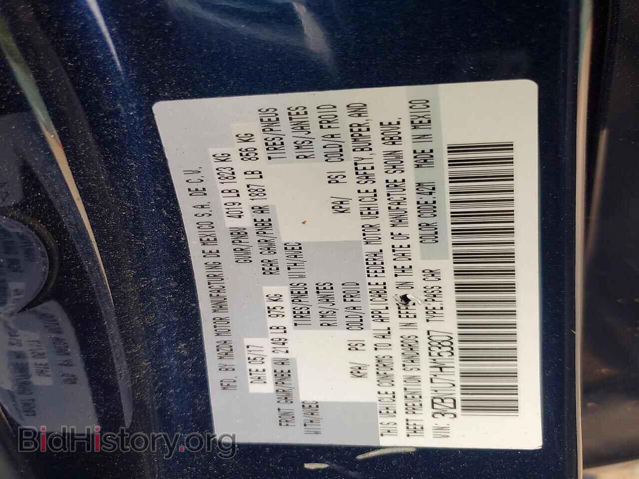 2017 MAZDA 3 - VIN: 3MZBN1U71HM153807 - Photo 12