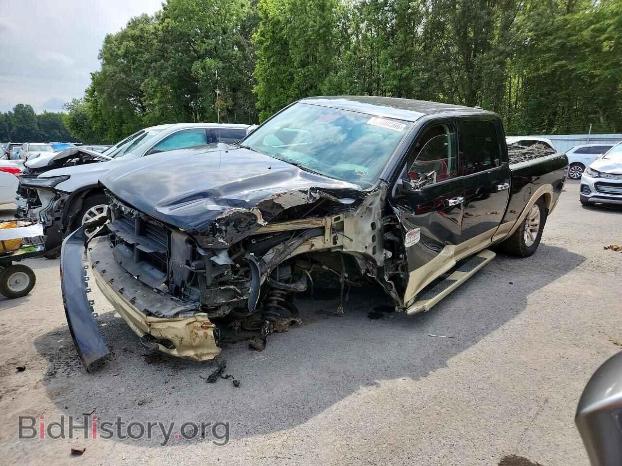2014 RAM 1500 Longhorn (VIN 1C6RR7WT6ES371741) — photo 1 of 12, Copart, damage: front end