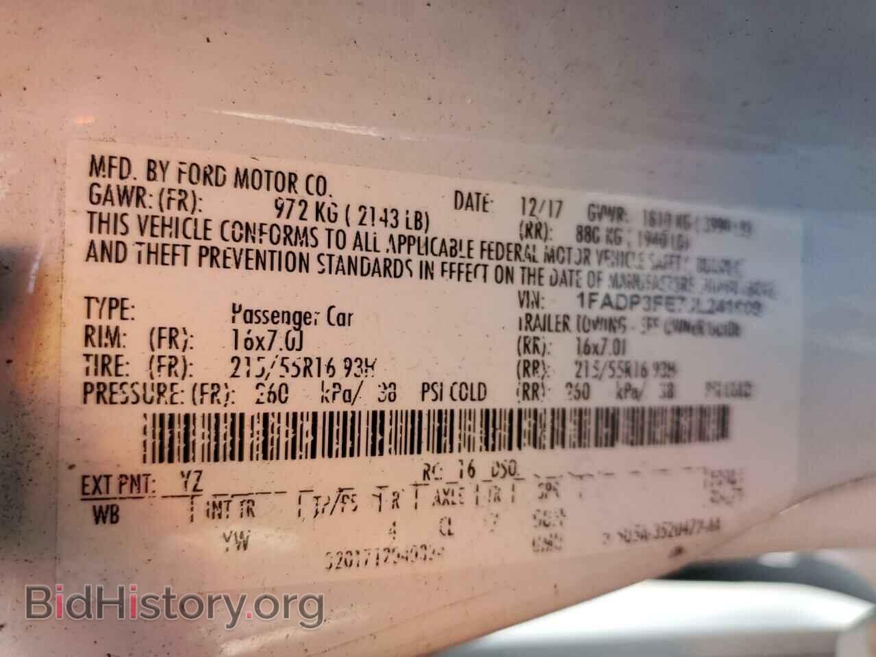 2018 FORD FOCUS - VIN: 1FADP3FE7JL241609 - Фото 13