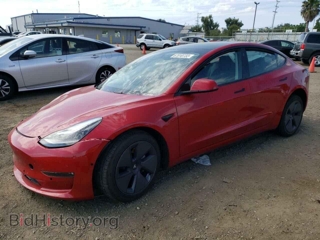 Photo 5YJ3E1EB7NF351737 - TESLA MODEL 3 2022