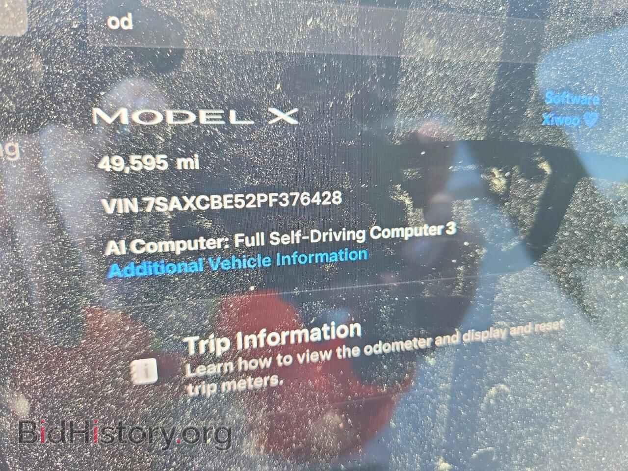 2023 TESLA MODEL X - VIN: 7SAXCBE52PF376428 - Photo 9