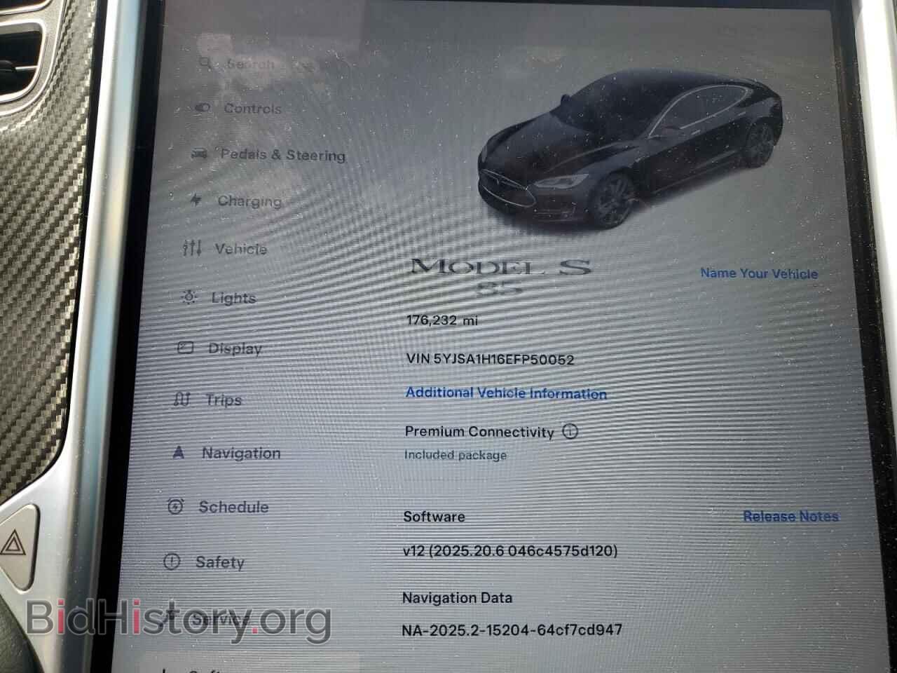 2014 TESLA MODEL S - VIN: 5YJSA1H16EFP50052 - Photo 9