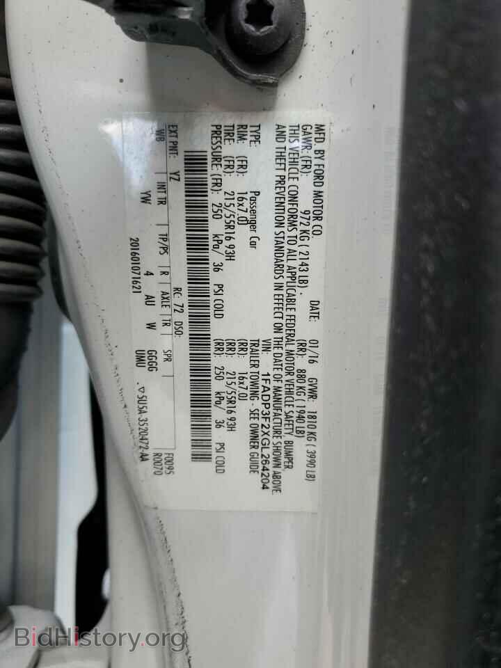 2016 FORD FOCUS - VIN: 1FADP3F2XGL264204 - Фото 12