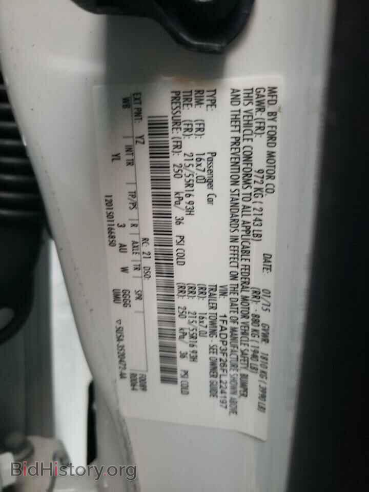 2015 FORD FOCUS - VIN: 1FADP3F26FL224197 - Фото 10