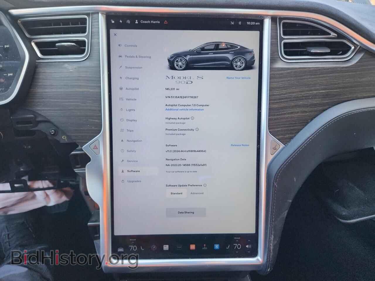 2015 TESLA MODEL S - VIN: 5YJSA1E24FF116267 - Photo 9