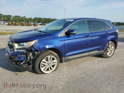 2015 Ford EDGE SEL, синий — VIN 2FMTK4J89FBC06634, Copart