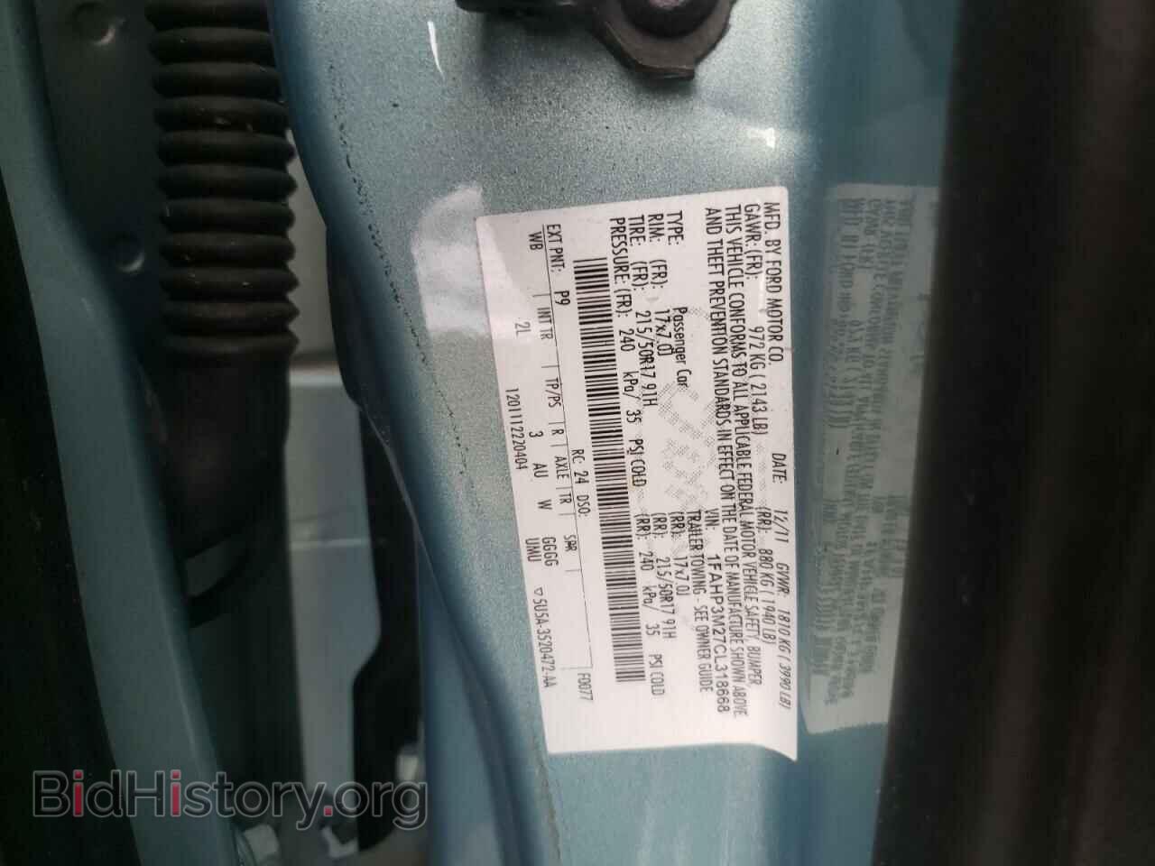 2012 FORD FOCUS - VIN: 1FAHP3M27CL318668 - Фото 10