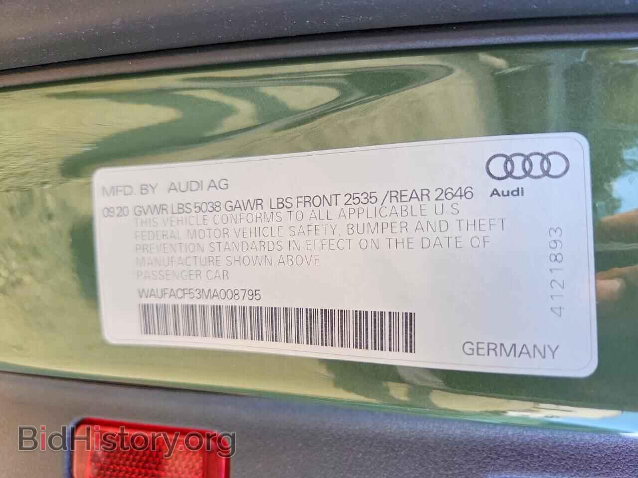 2021 AUDI A5 - VIN: WAUFACF53MA008795 - Photo 13