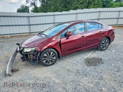2013 Honda CIVIC EX, темно-бордовый — VIN 19XFB2F8XDE066680, Copart