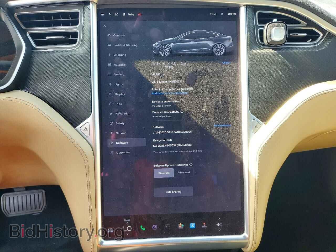 2016 TESLA MODEL S - VIN: 5YJSA1E15GF174736 - Photo 9