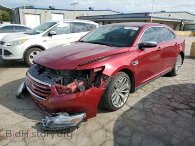 2013 Ford TAURUS Taurus LIM, red — VIN 1FAHP2F80DG185404, Copart
