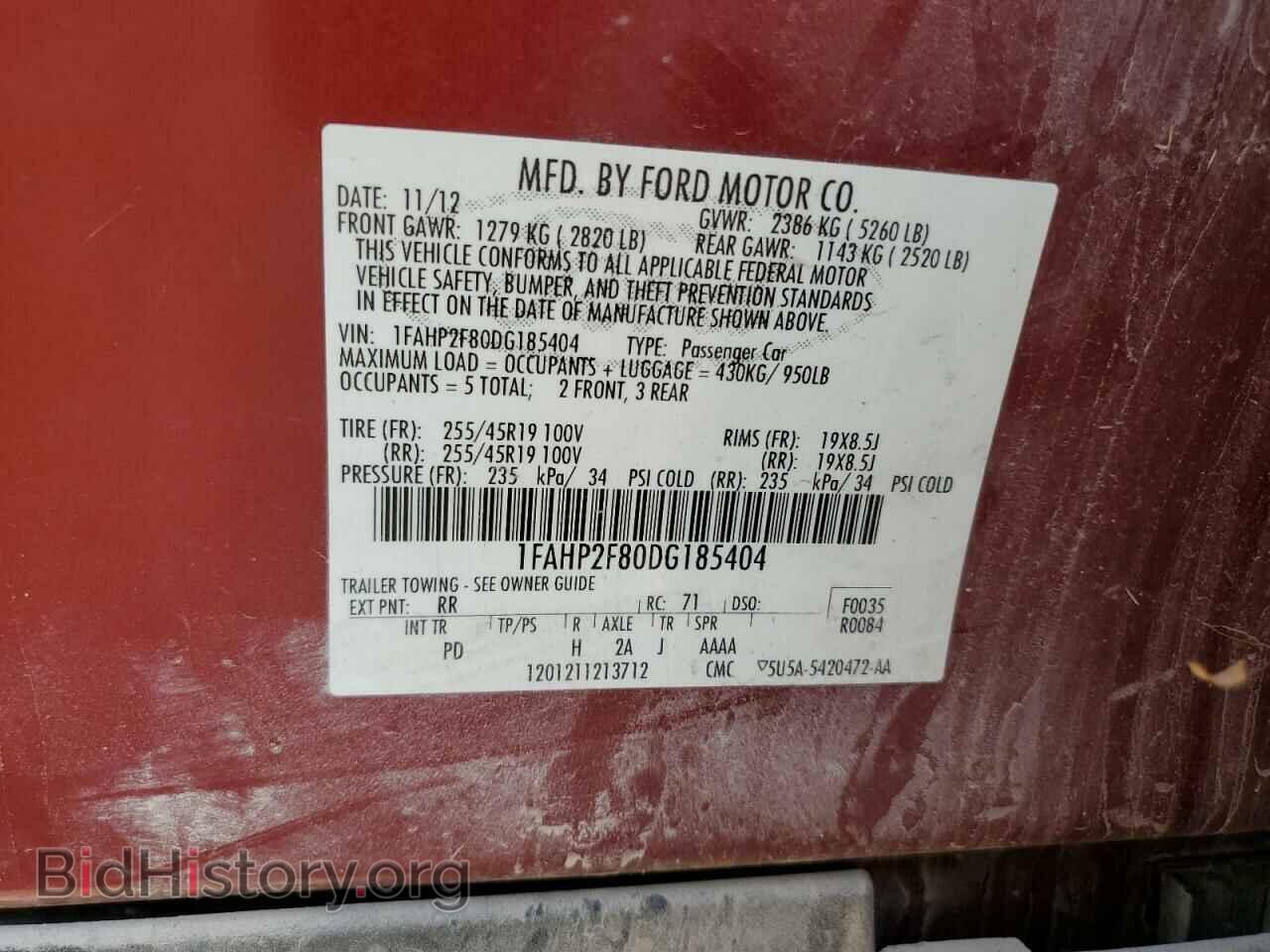 2013 FORD TAURUS - VIN: 1FAHP2F80DG185404 - Photo 13
