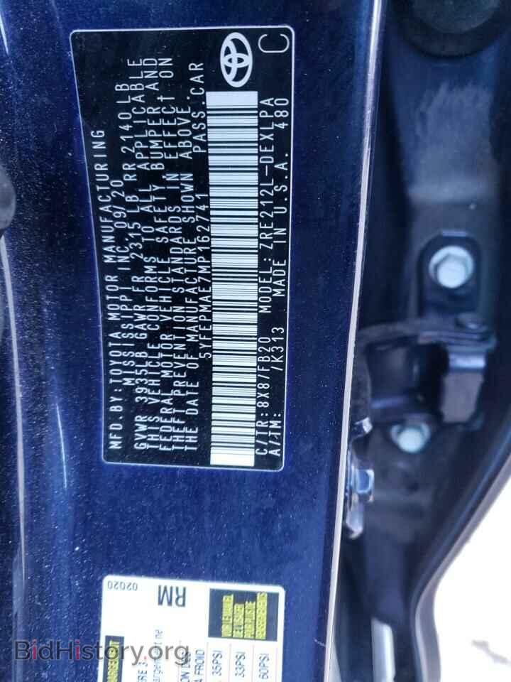 2021 TOYOTA COROLLA - VIN: 5YFEPMAE7MP162741 - Photo 12