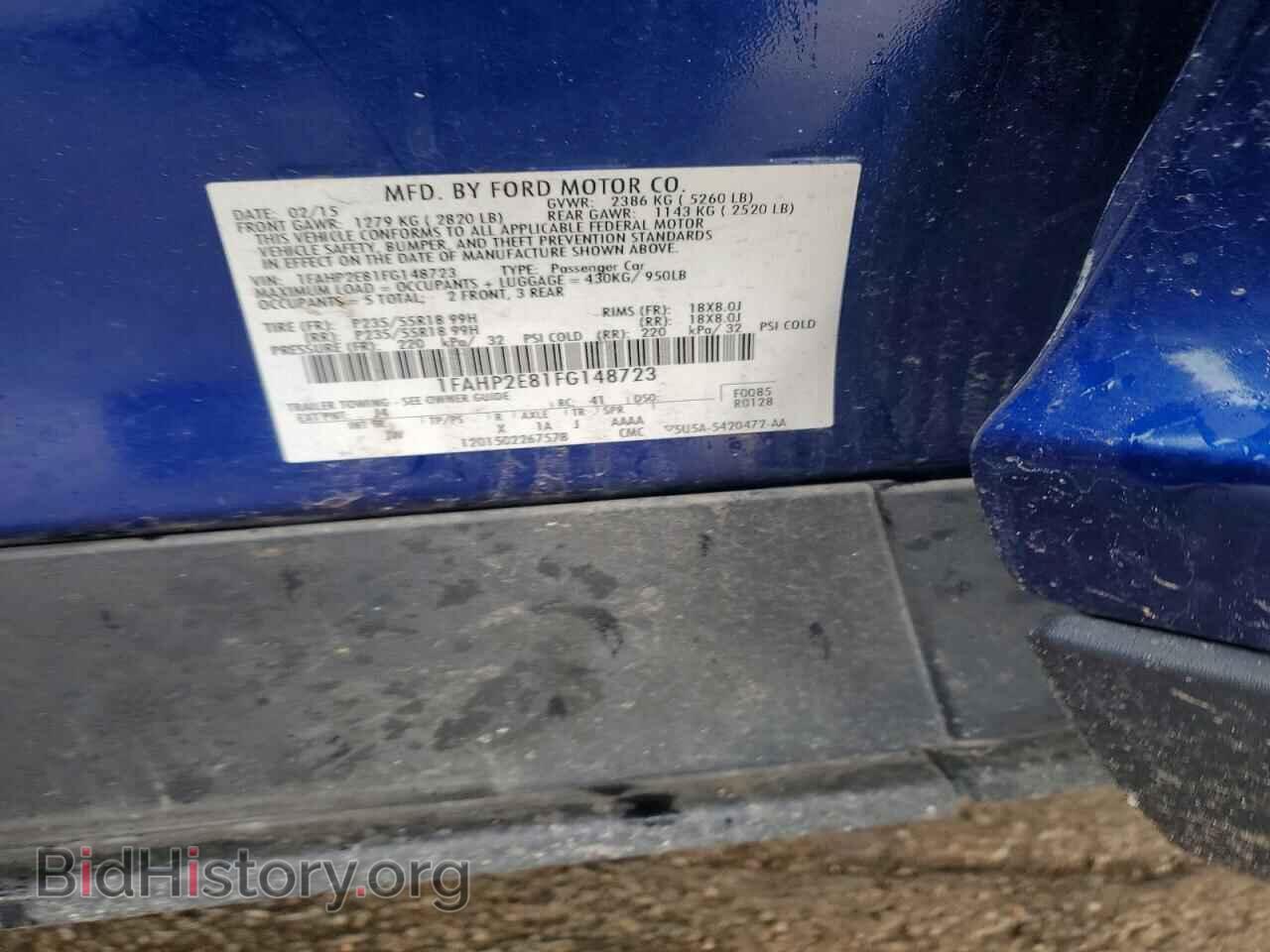 2015 FORD TAURUS - VIN: 1FAHP2E81FG148723 - Photo 23