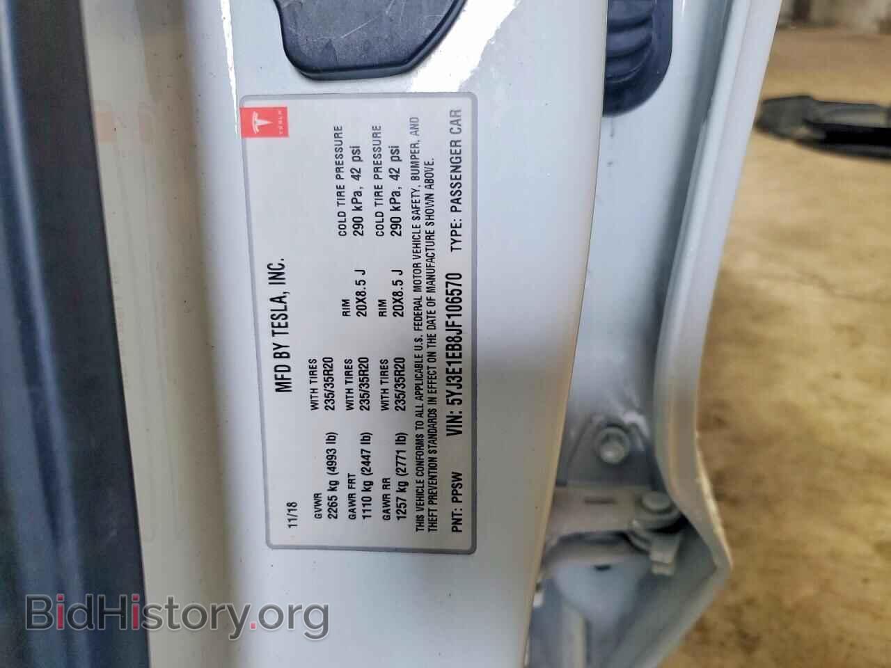 2018 TESLA MODEL 3 - VIN: 5YJ3E1EB8JF106570 - Photo 13