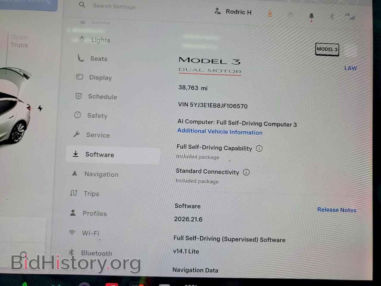 2018 TESLA MODEL 3 - VIN: 5YJ3E1EB8JF106570 - Photo 9