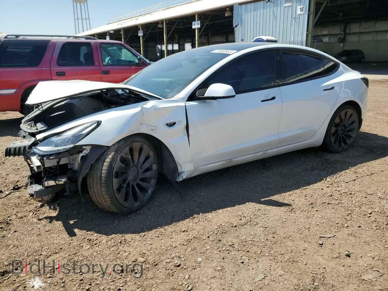 Photo 5YJ3E1ECXMF000893 - TESLA MODEL 3 2021