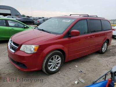 2014 Dodge CARAVAN SXT, red — VIN 2C4RDGCG2ER234957, Copart