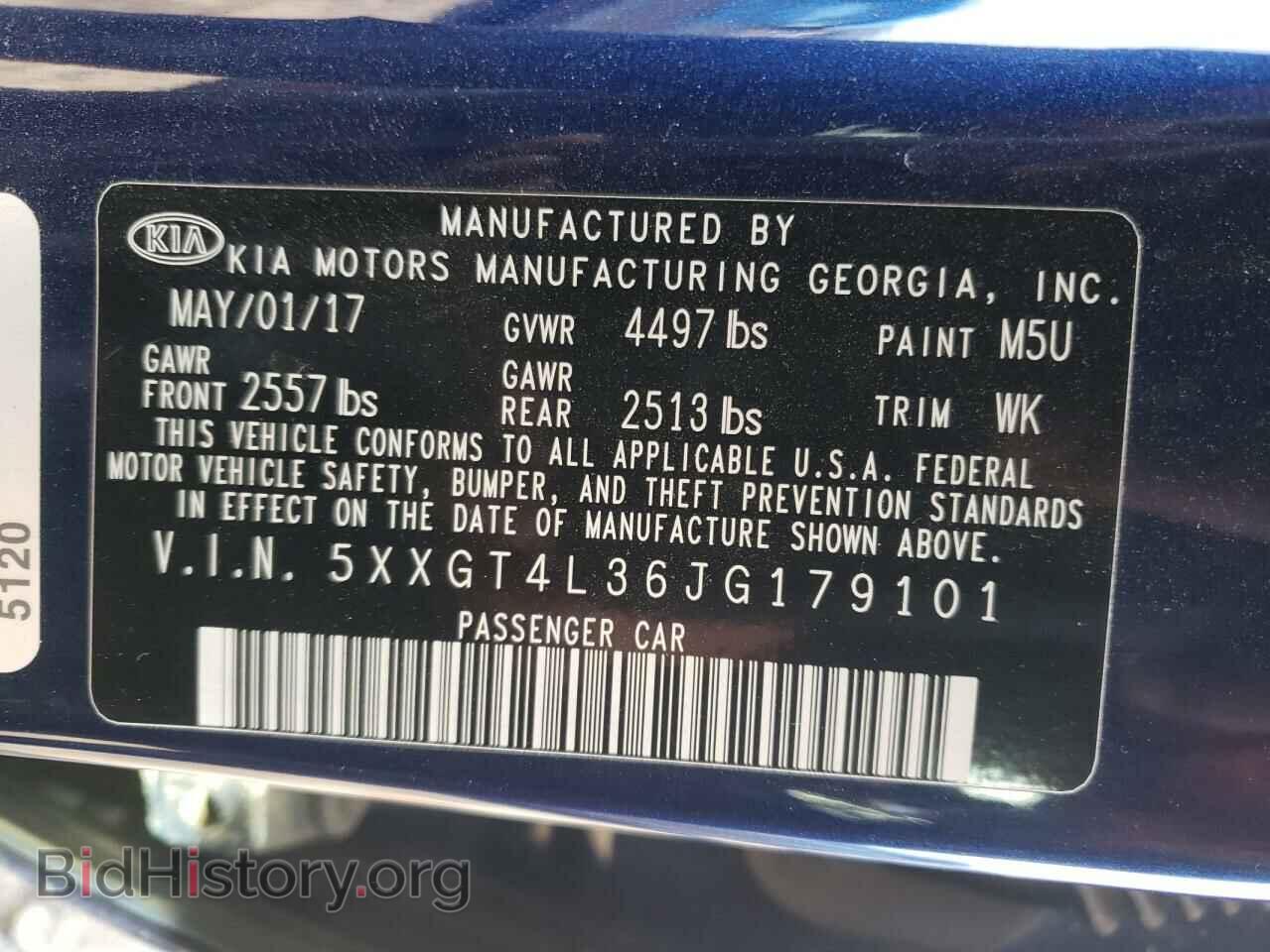 2018 KIA OPTIMA - VIN: 5XXGT4L36JG179101 - Фото 10