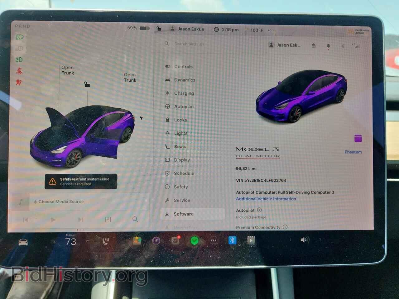 2020 TESLA MODEL 3 - VIN: 5YJ3E1EC4LF623764 - Photo 9