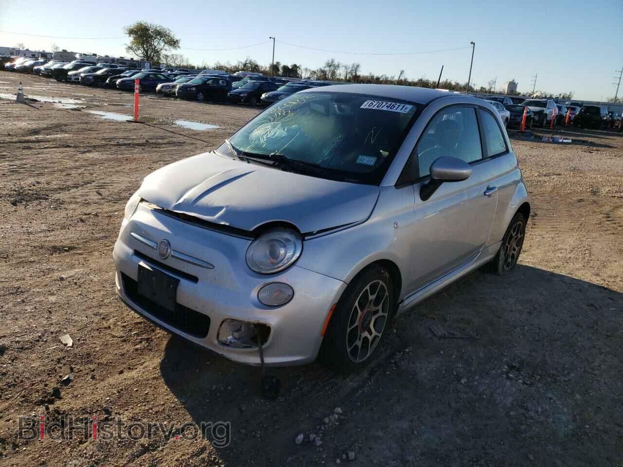 2012 FIAT 500 - VIN: 3C3CFFBR2CT357606 - Фото 2