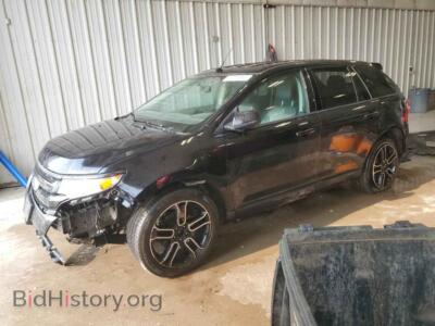 2014 Ford EDGE SEL, черный — VIN 2FMDK4JC8EBB14499, Copart