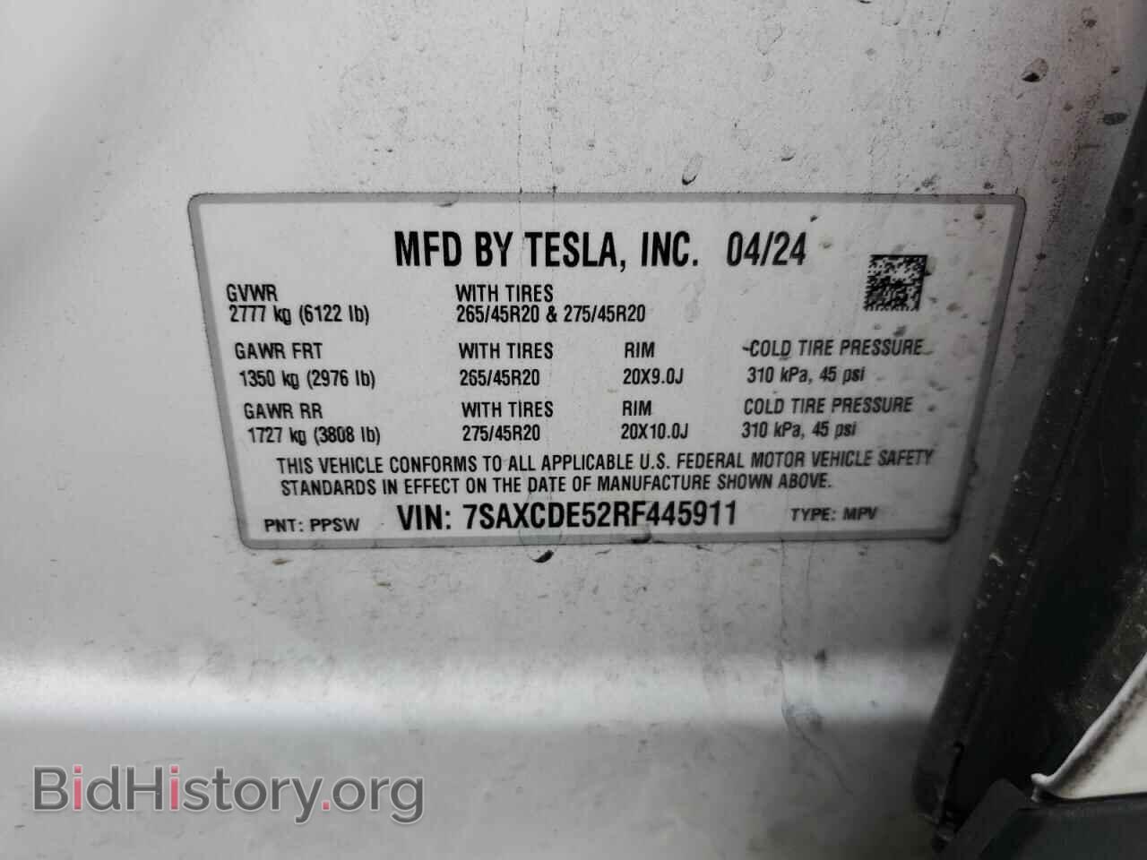 2024 TESLA MODEL X - VIN: 7SAXCDE52RF445911 - Фото 12