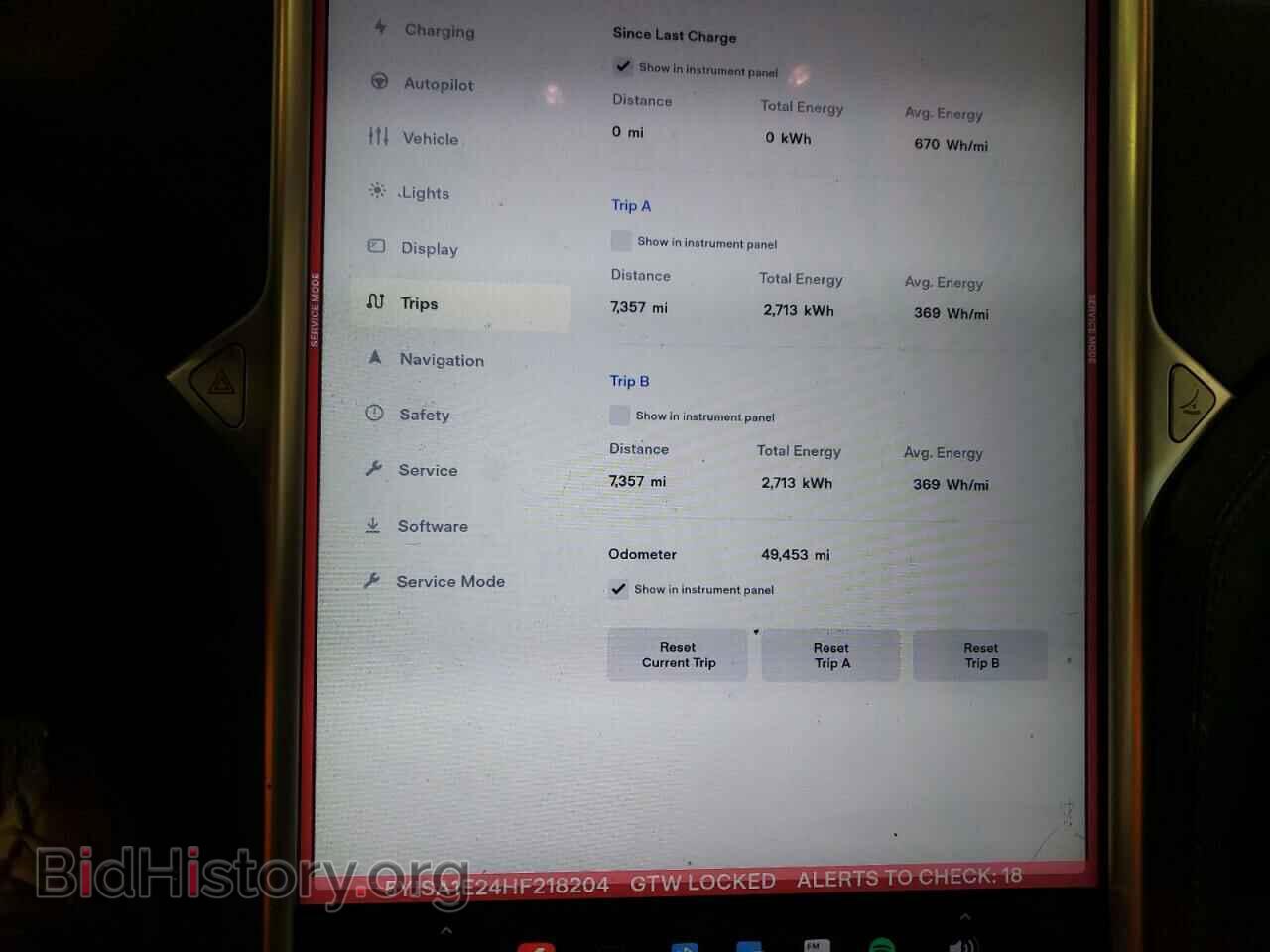 2017 TESLA MODEL S - VIN: 5YJSA1E24HF218204 - Photo 9