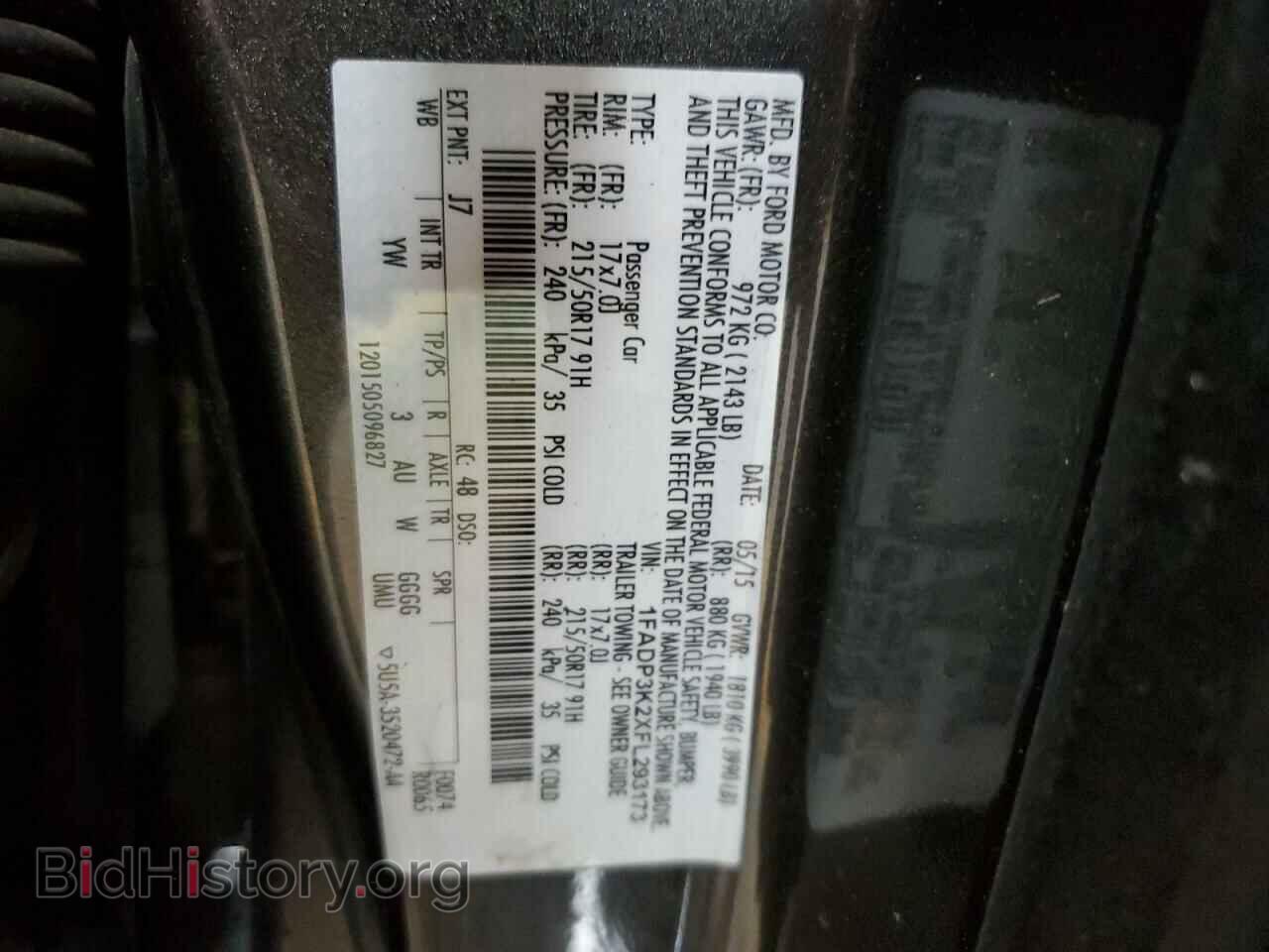 2015 FORD FOCUS - VIN: 1FADP3K2XFL293173 - Фото 12