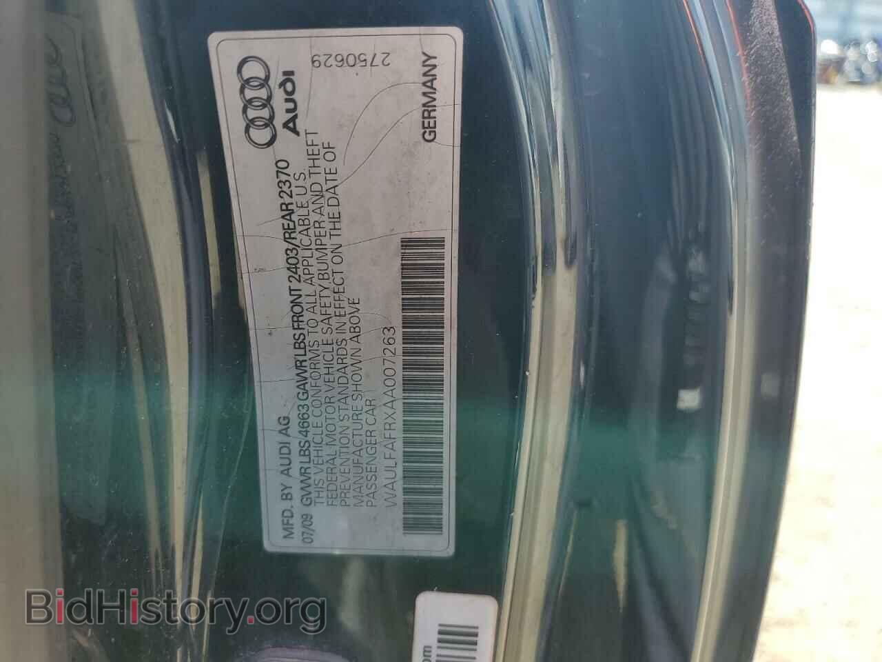 2010 AUDI A5 - VIN: WAULFAFRXAA007263 - Photo 12
