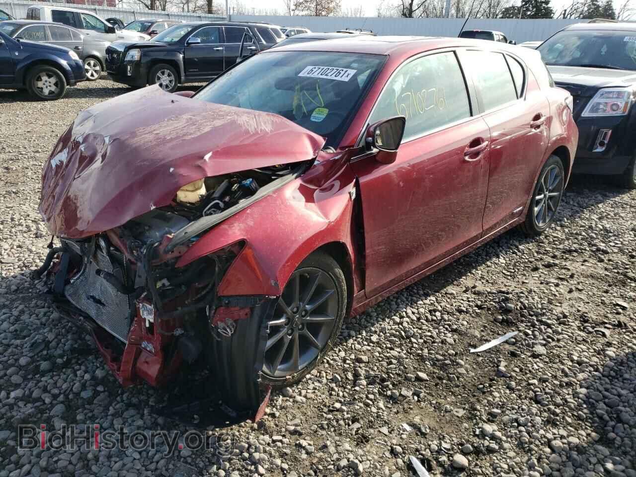 2012 LEXUS CT 200 - VIN: JTHKD5BH0C2111135 - Фото 2