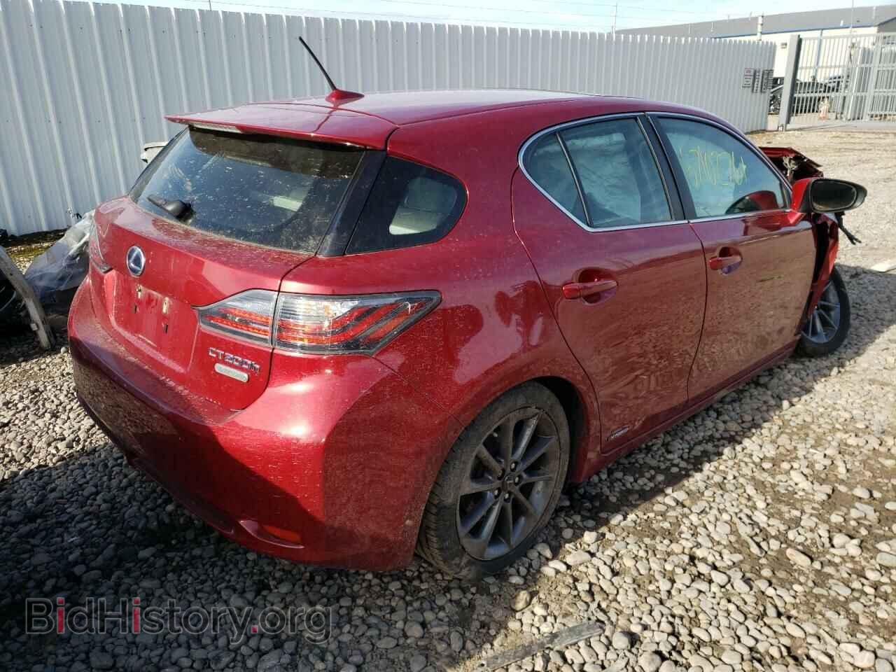 2012 LEXUS CT 200 - VIN: JTHKD5BH0C2111135 - Фото 4