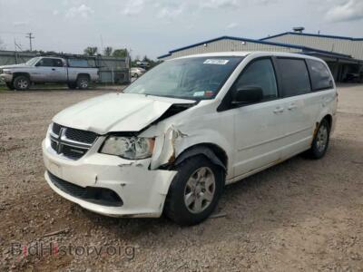 2011 Dodge CARAVAN Grand Cara, белый — VIN 2D4RN4DG5BR744132, Copart