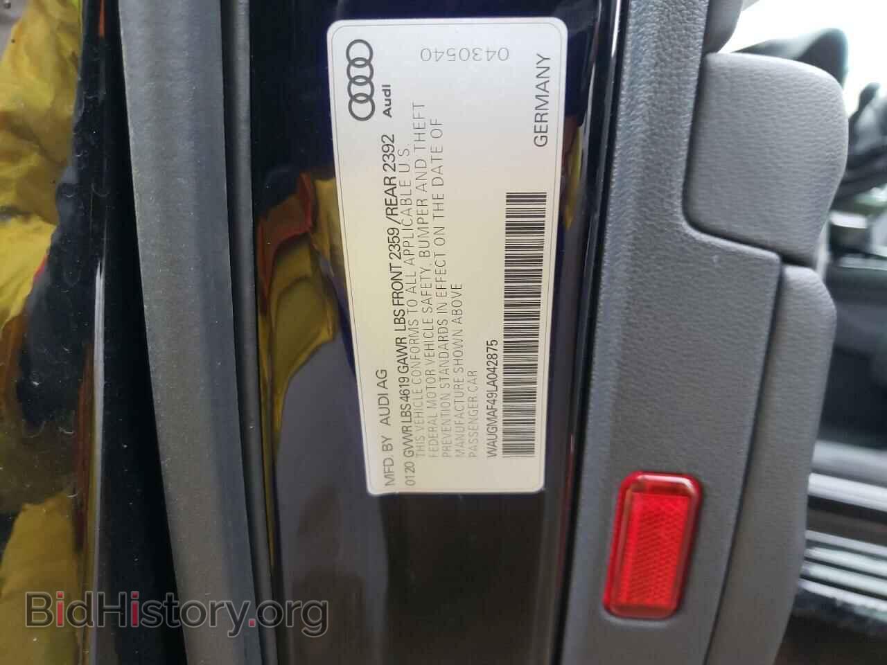 2020 AUDI A4 - VIN: WAUGMAF49LA042875 - Фото 13