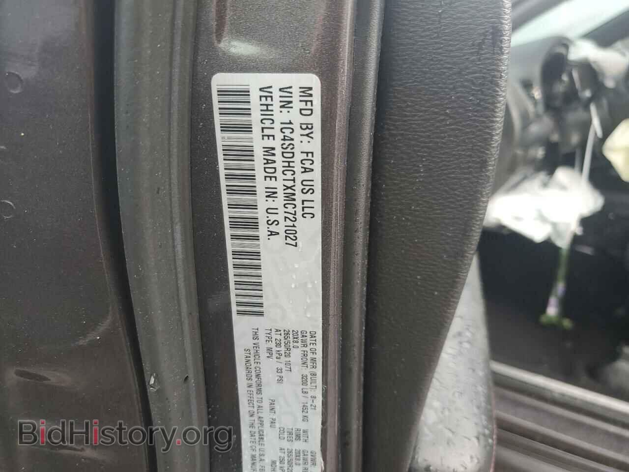 2021 DODGE DURANGO - VIN: 1C4SDHCTXMC721027 - Photo 14