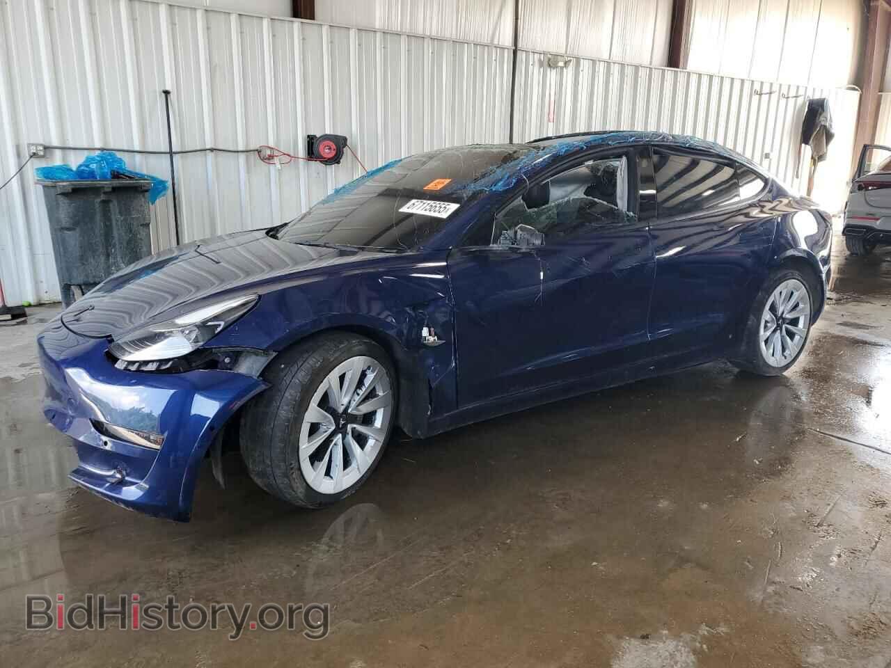Photo 5YJ3E1EA4NF189606 - TESLA MODEL 3 2022