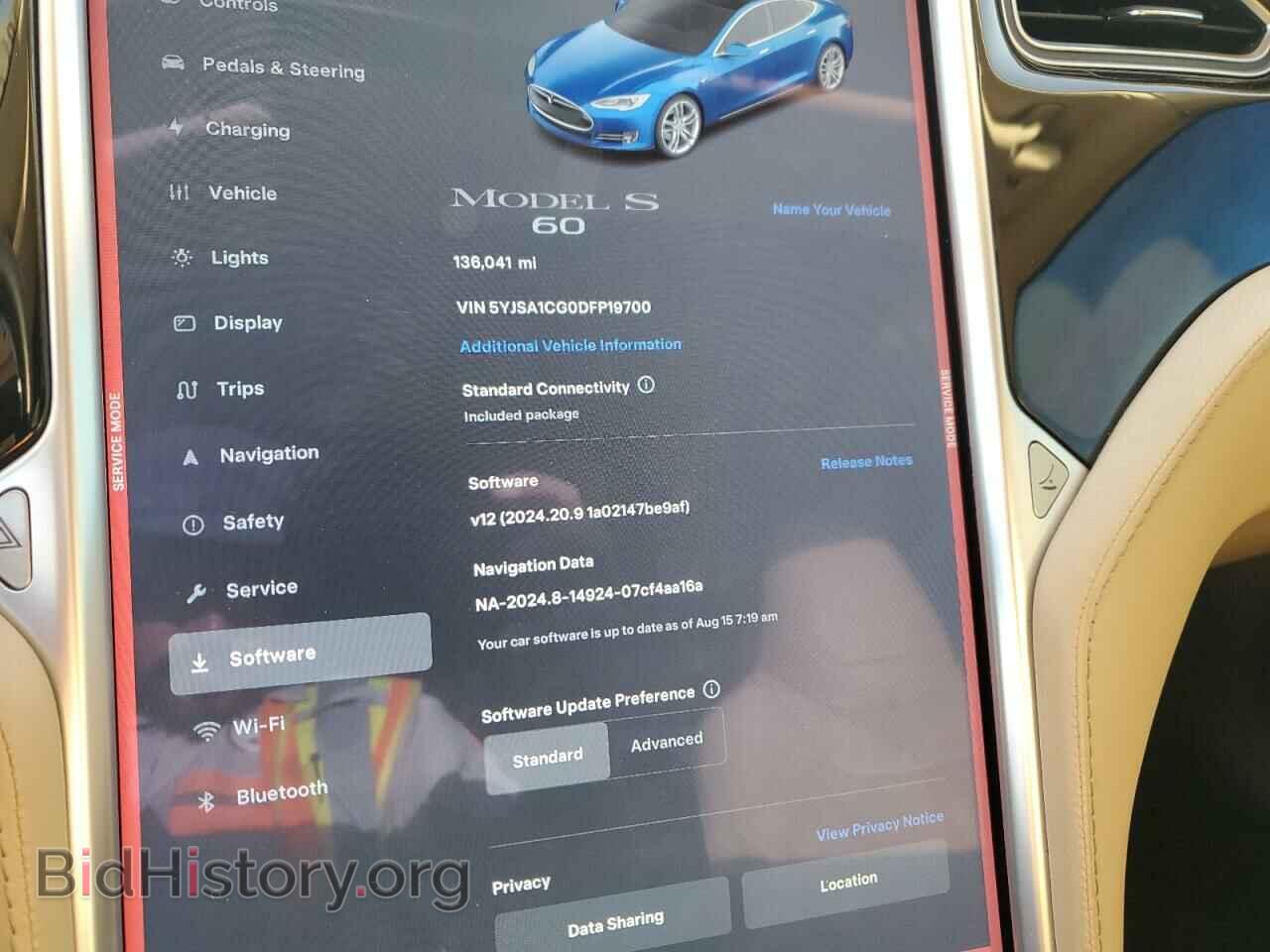 2013 TESLA MODEL S - VIN: 5YJSA1CG0DFP19700 - Photo 9