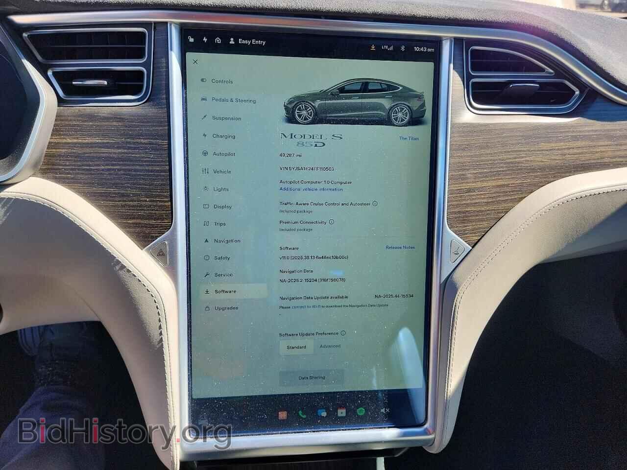 2015 TESLA MODEL S - VIN: 5YJSA1E24FF110503 - Photo 9