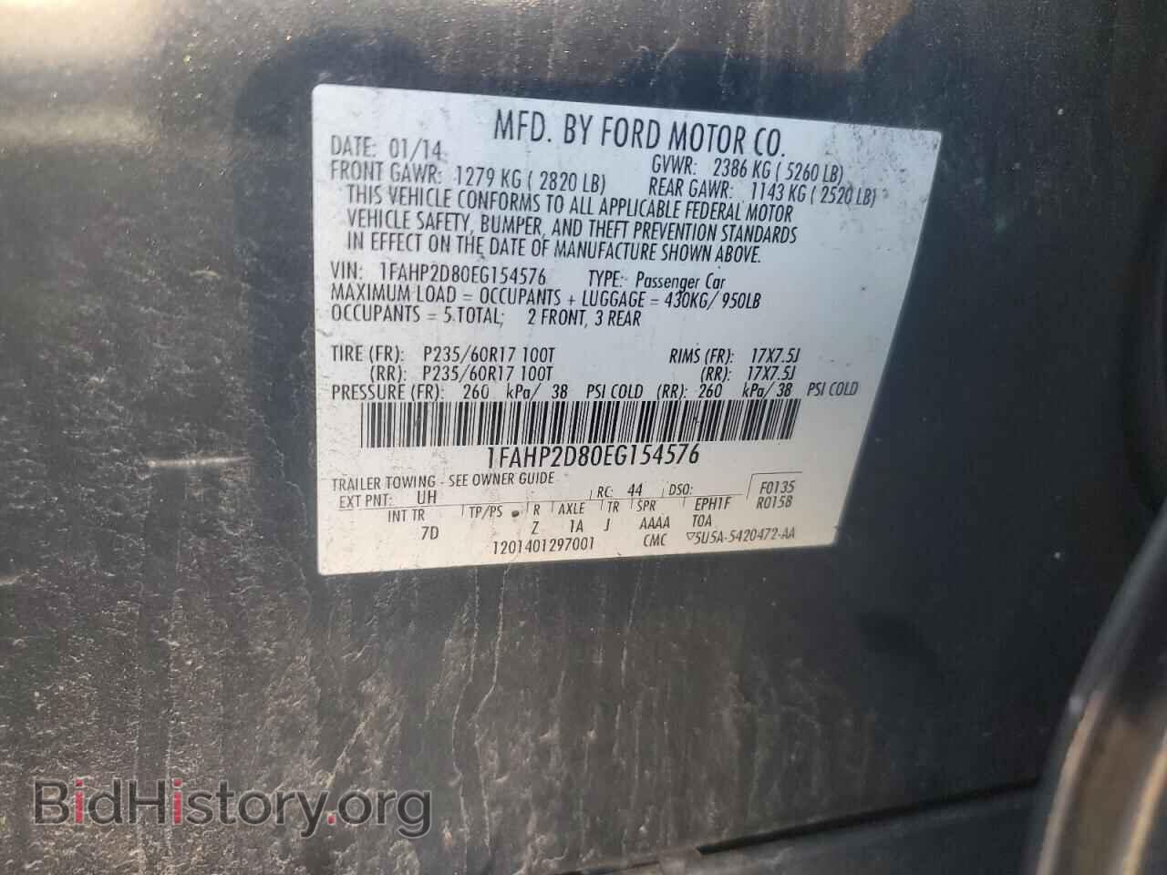 2014 FORD TAURUS - VIN: 1FAHP2D80EG154576 - Photo 13