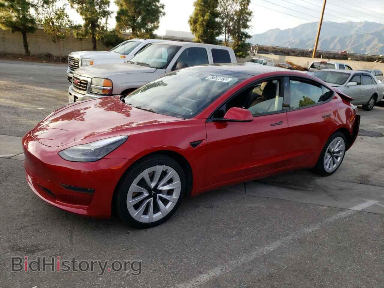Photo 5YJ3E1EA6NF145705 - TESLA MODEL 3 2022