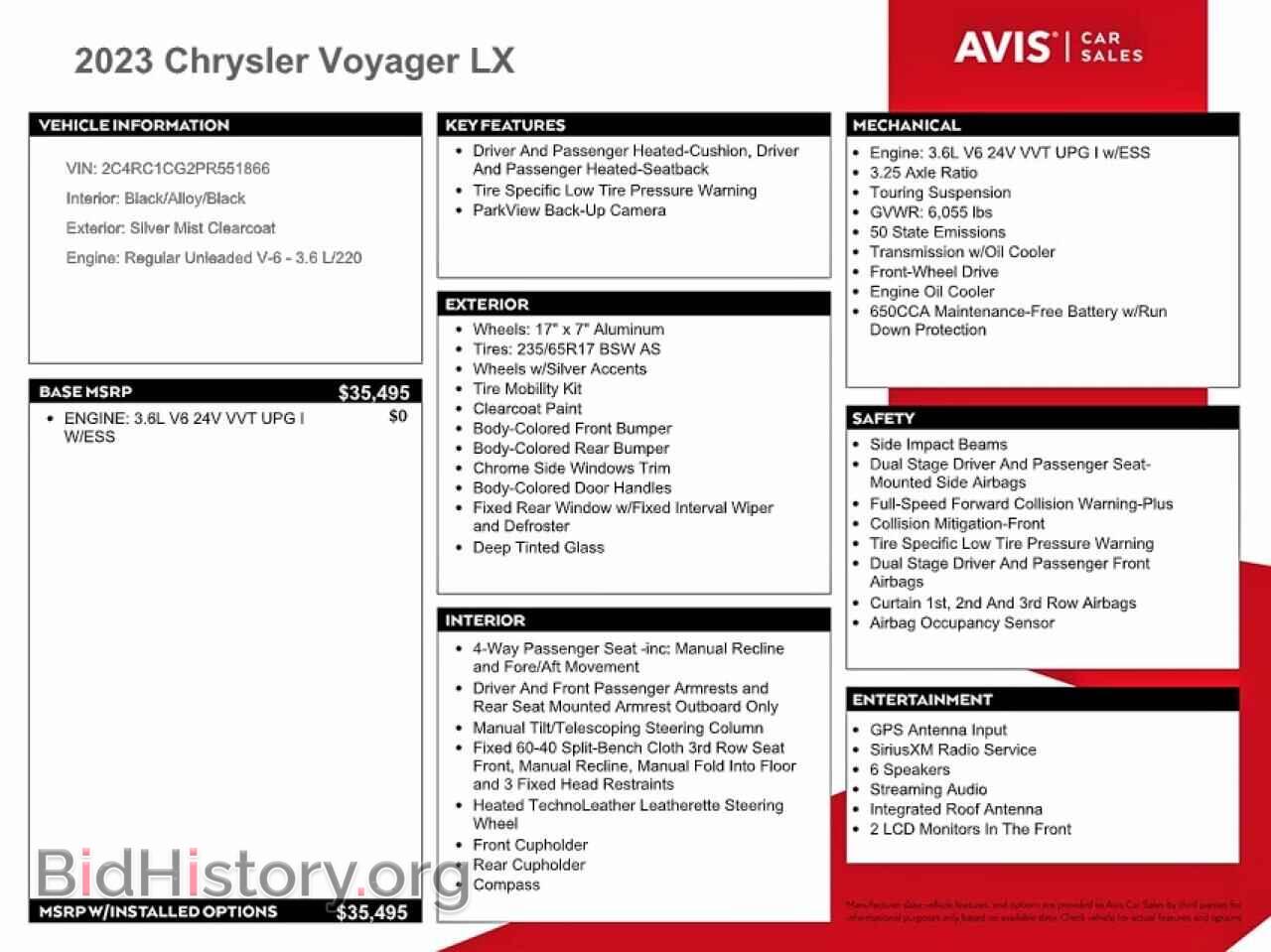 2023 CHRYSLER MINIVAN - VIN: 2C4RC1CG2PR551866 - Photo 13