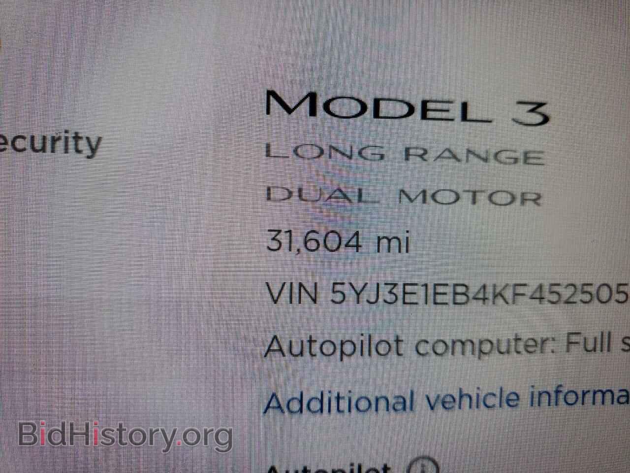 2019 TESLA MODEL 3 - VIN: 5YJ3E1EB4KF452505 - Фото 8