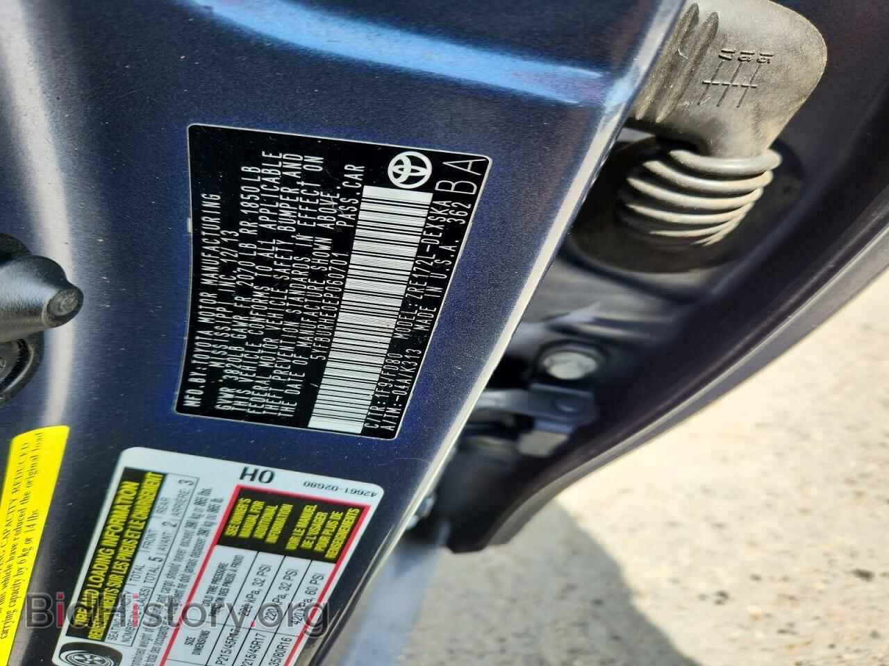 2014 TOYOTA COROLLA - VIN: 5YFBURHE0EP060701 - Фото 13
