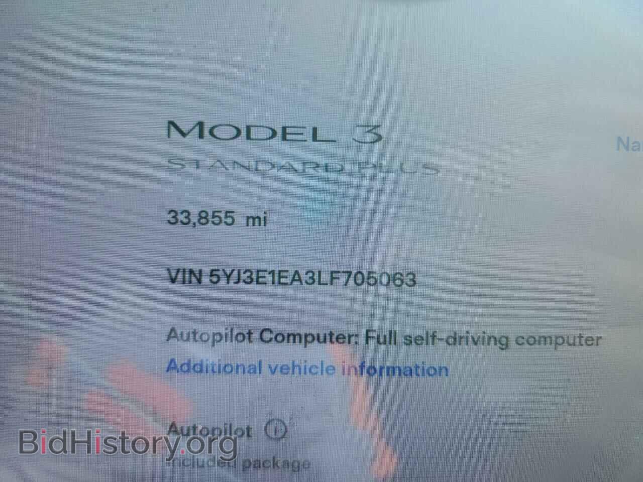 2020 TESLA MODEL 3 - VIN: 5YJ3E1EA3LF705063 - Фото 9
