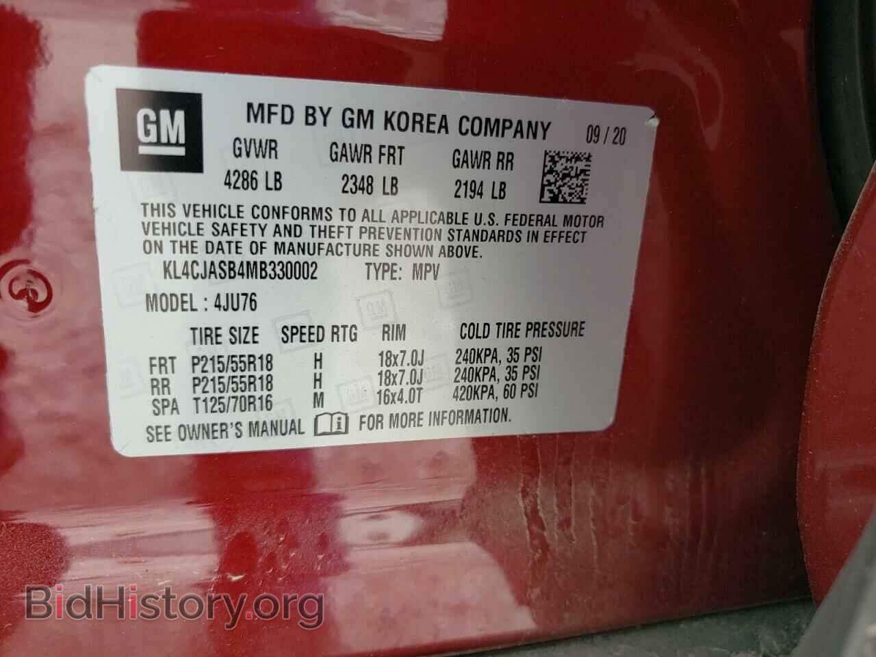 2021 BUICK ENCORE - VIN: KL4CJASB4MB330002 - Photo 13