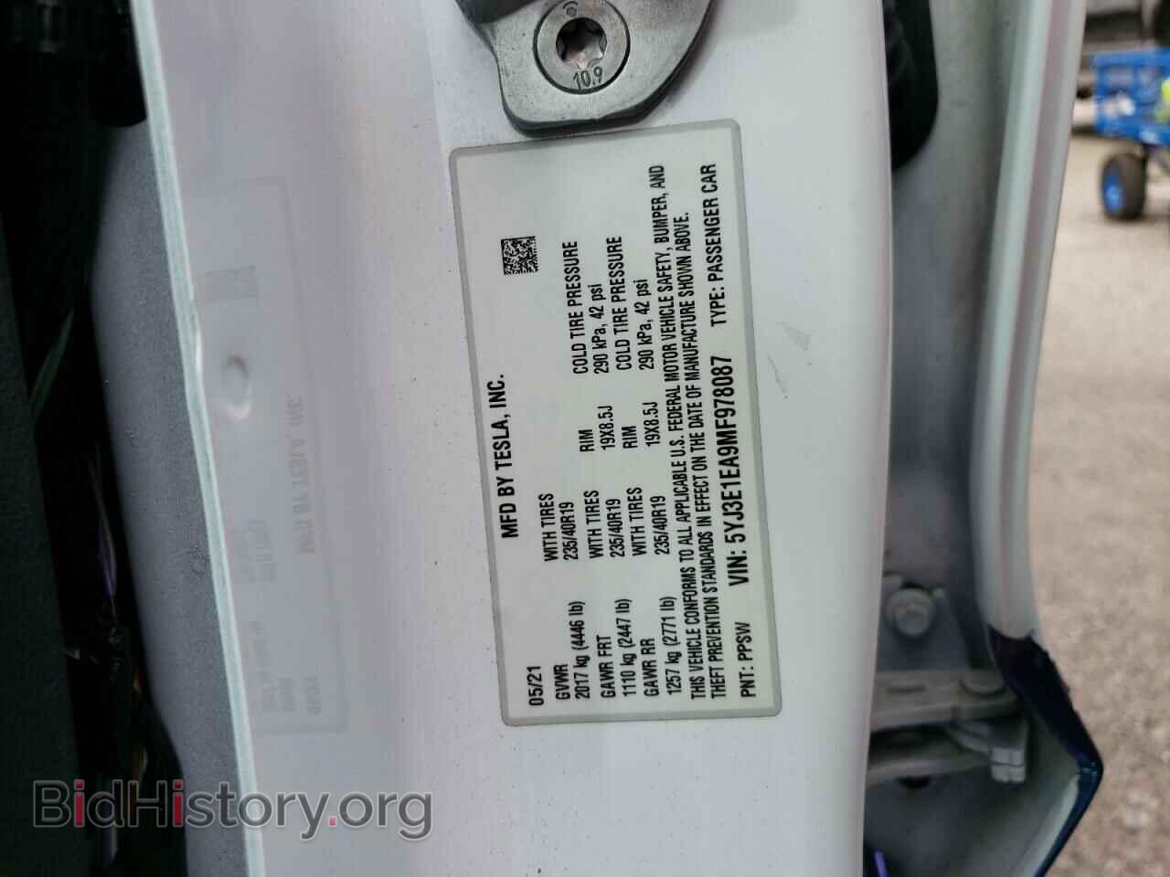 2021 TESLA MODEL 3 - VIN: 5YJ3E1EA9MF978087 - Фото 13