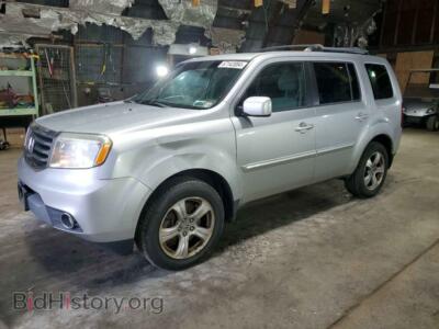 2013 Honda PILOT EX, серебристый — VIN 5FNYF4H41DB053314, Copart