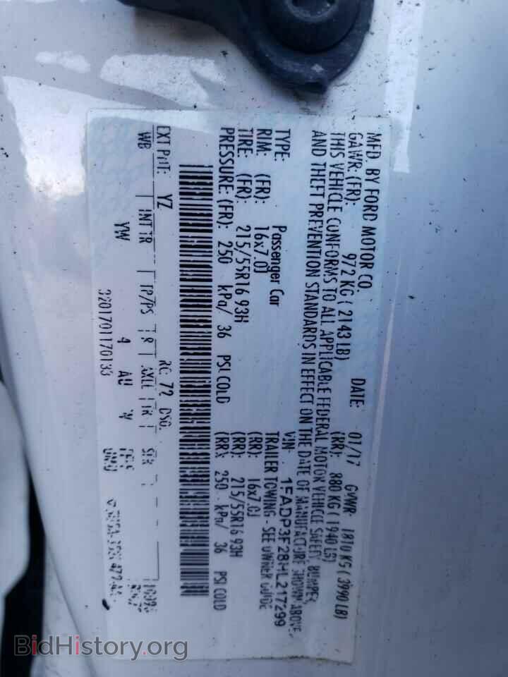 2017 FORD FOCUS - VIN: 1FADP3F28HL217299 - Фото 12