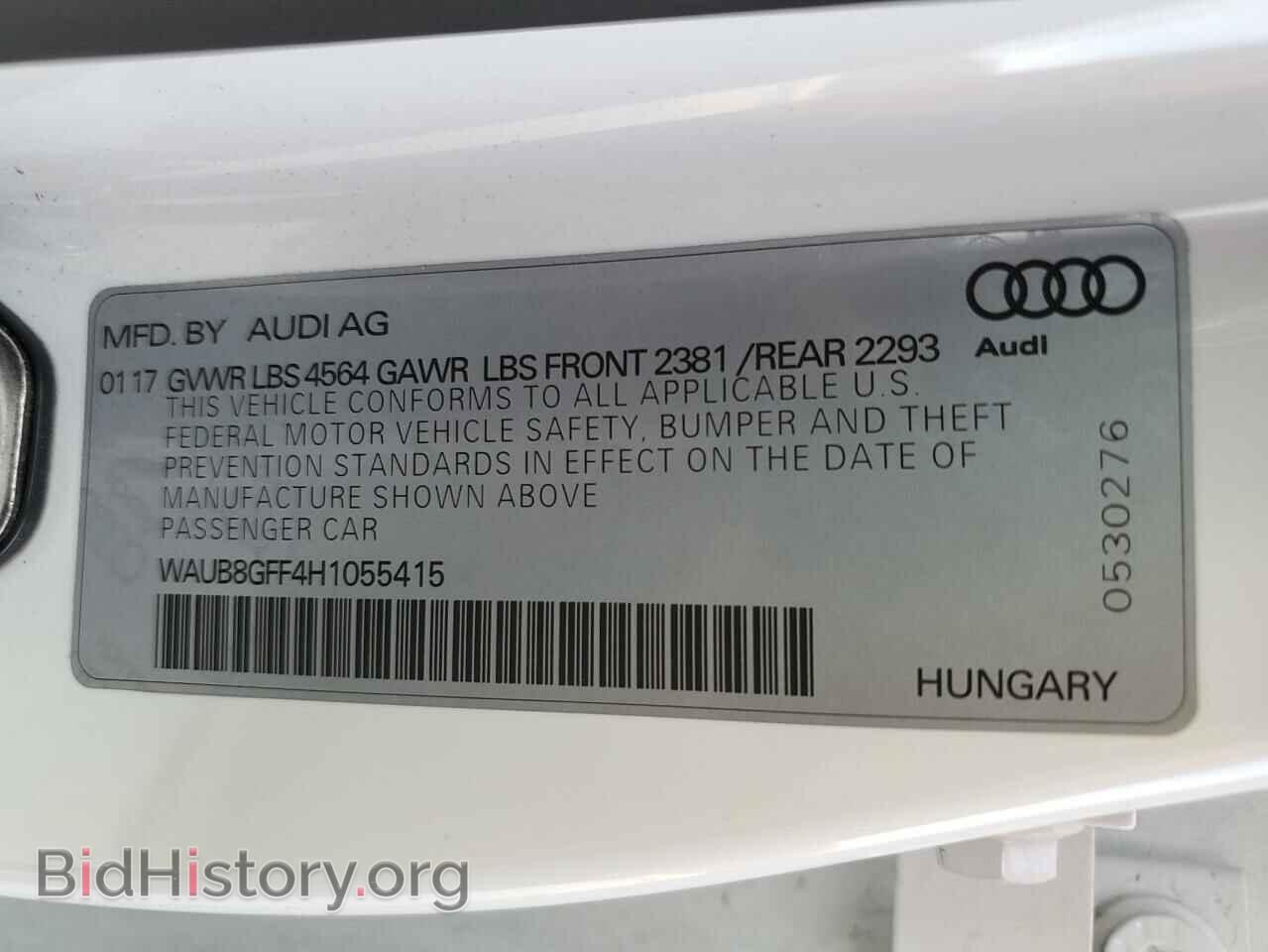 2017 AUDI A3 - VIN: WAUB8GFF4H1055415 - Фото 10