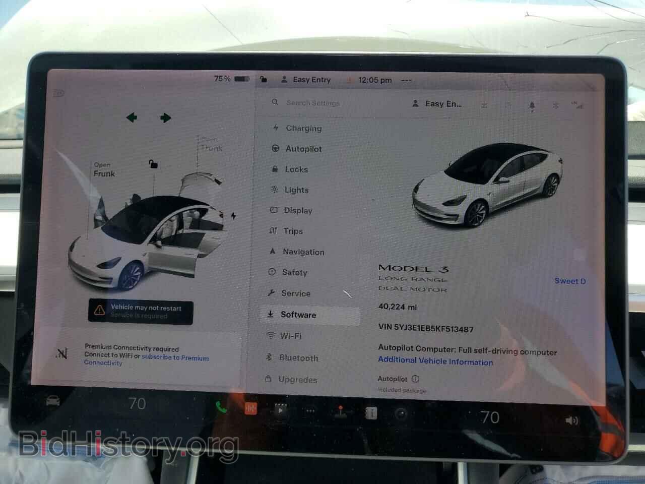 2019 TESLA MODEL 3 - VIN: 5YJ3E1EB5KF513487 - Фото 9